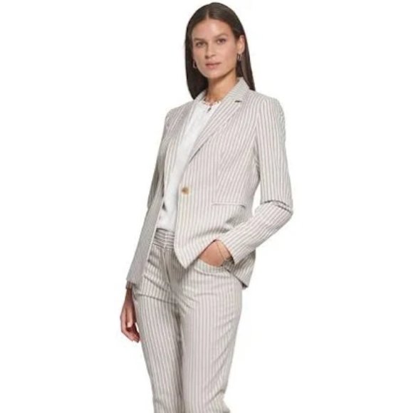 Tommy Hilfiger White Blazer Slim Fit Tommy Hilfiger THFLEX Slim